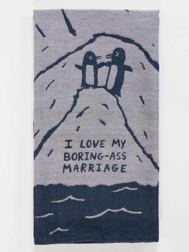 Boring-Ass Marriage Dish Towel BlueQ Blue Q Socks