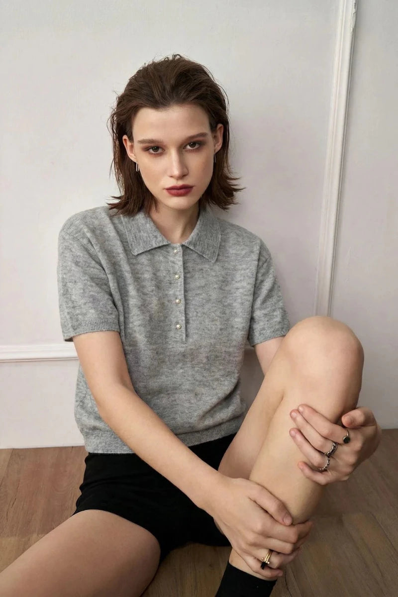 Boundless Polo - Mist knit Alete