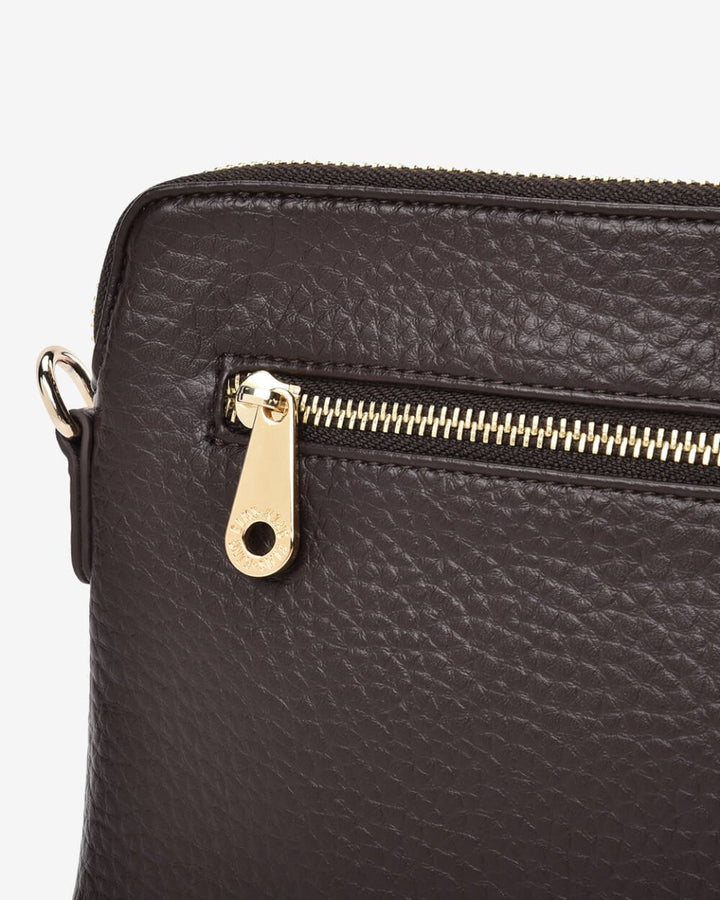 Bowery Crossbody - Chocolate Handbag Elms and King