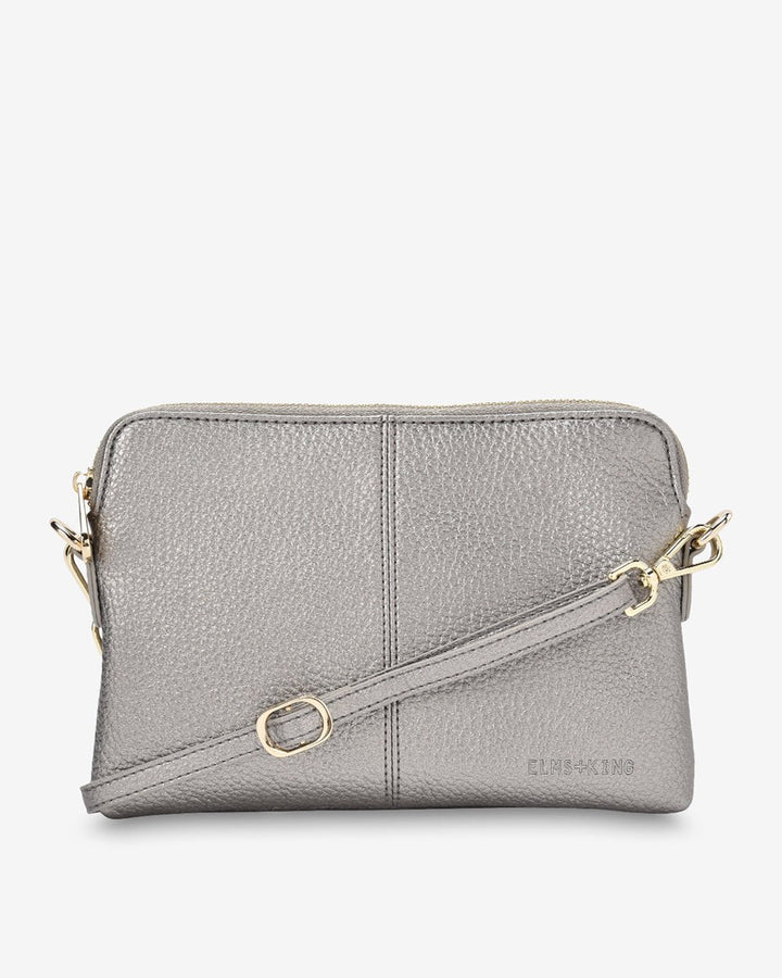 Bowery Crossbody - Pewter Handbag Elms and King