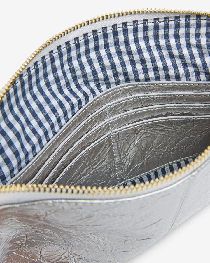 Bowery Crossbody - Silver Crinkle - Stanleyandstone