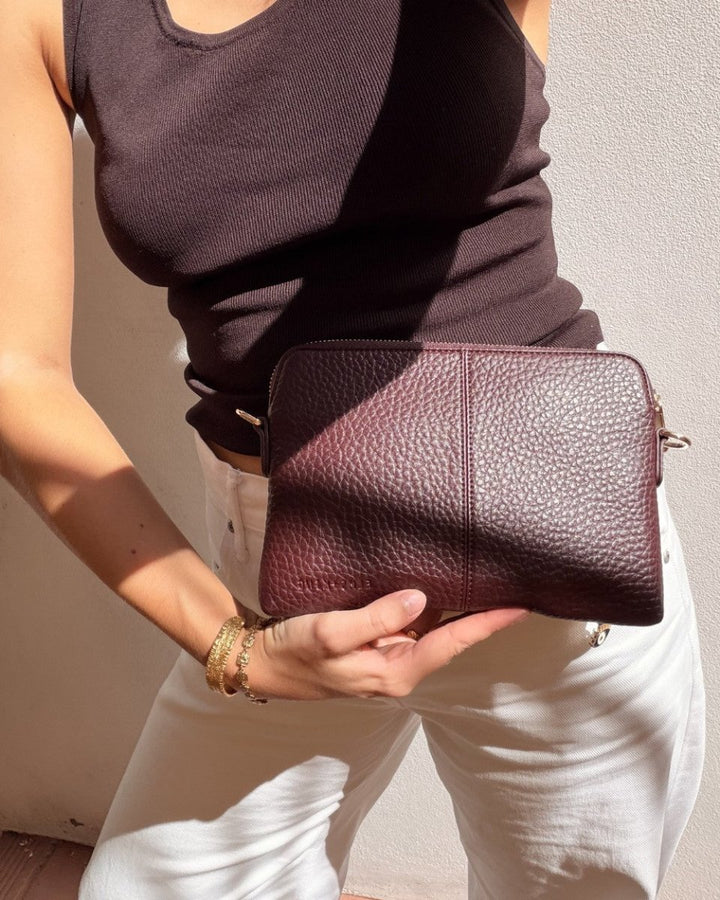 Bowery Crossbody - Wine - Stanleyandstone