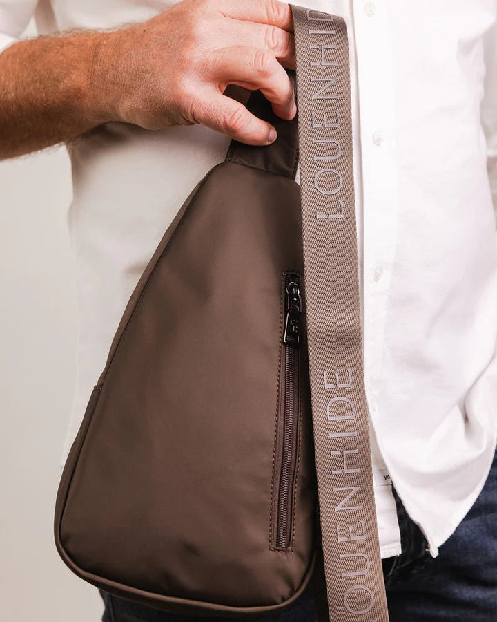 Boyd Sling Bag - Beige Handbag Louenhide