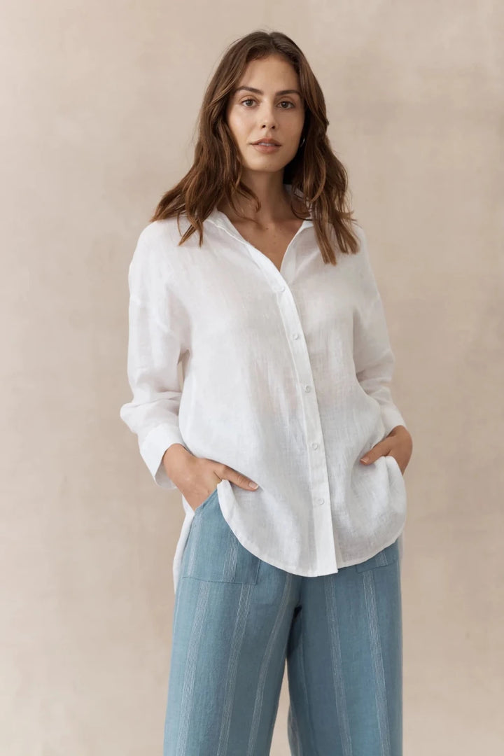 Boyfriend shirt - White shirt Little Lies