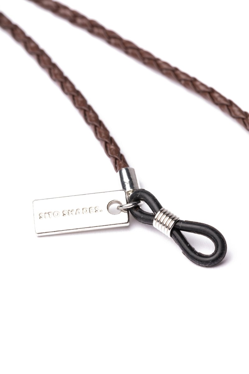 BRAIDED LEATHER SUNGLASSES CHAIN - Stanleyandstone