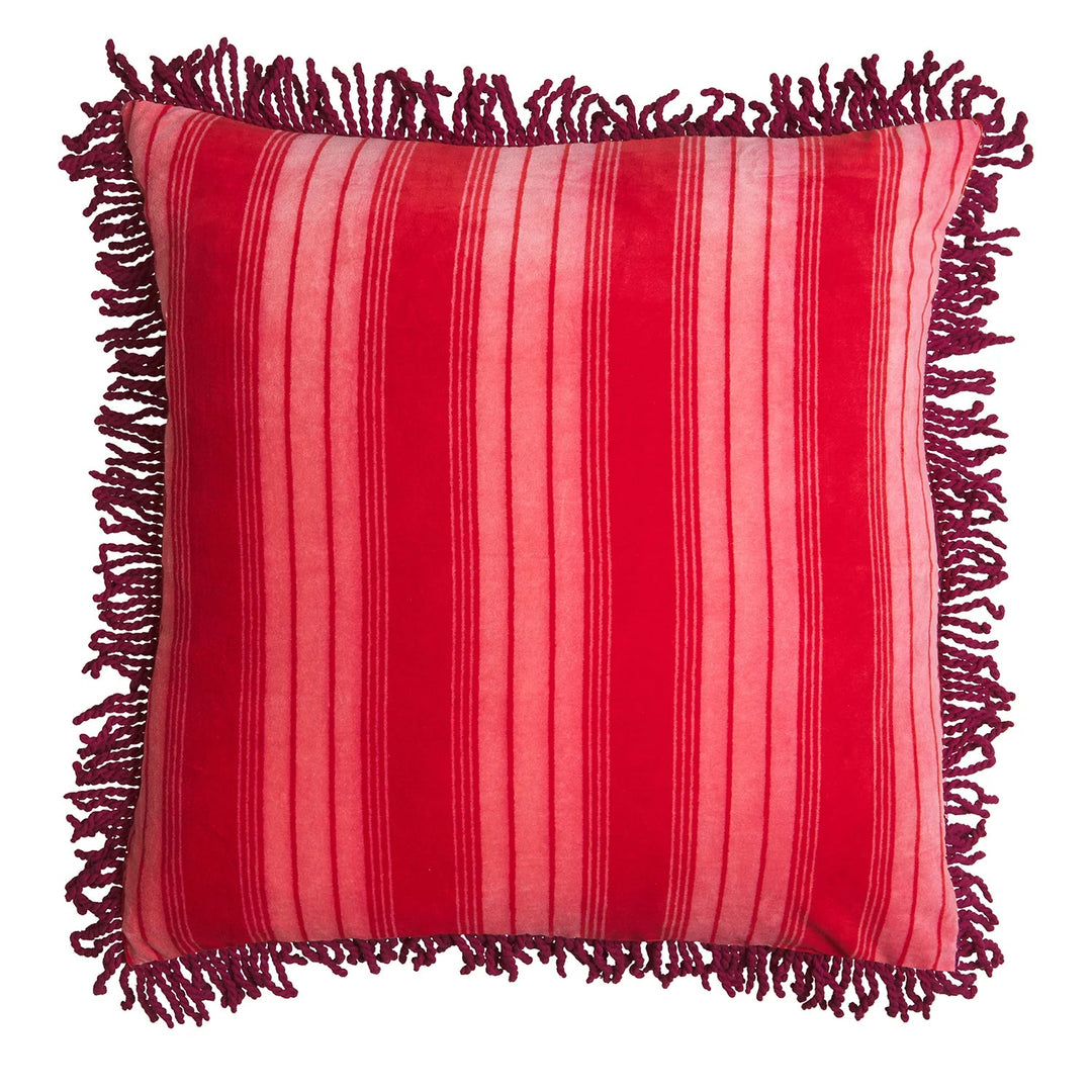 Brigitte Velvet Cushion - Cosmo Pink Feather Insert cushion Sage & Clare