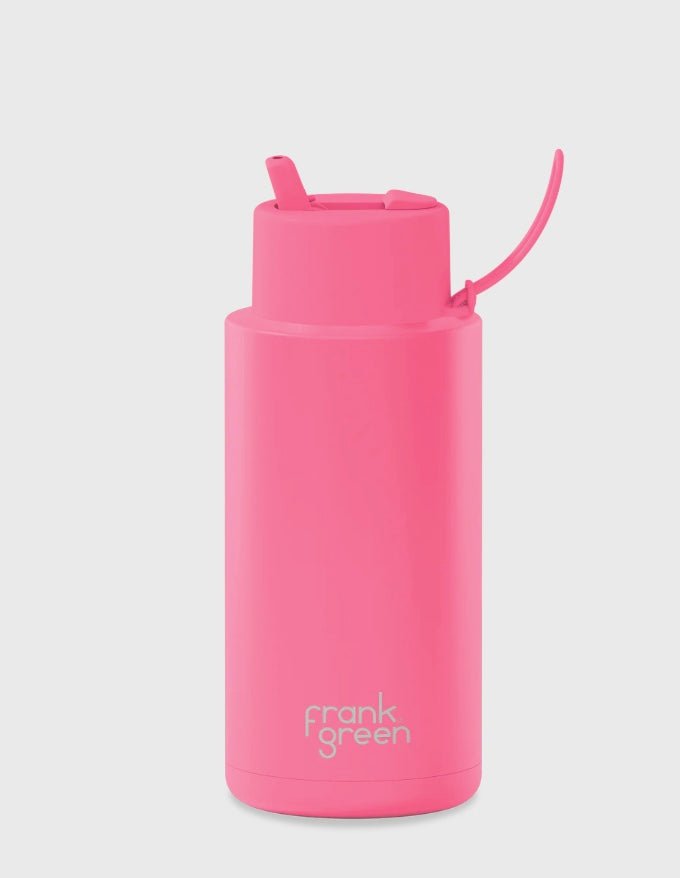 Bubblegum 34oz / 1 Ltr Stainless Steer Ceramic Reusable bottle Limited Edition Drink Bottles Frank Green