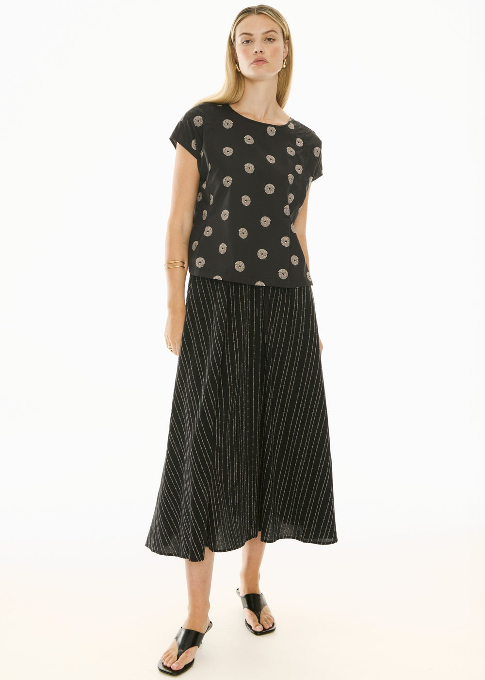 Buoy Reversible Top - Black / Pebble - Stanleyandstone