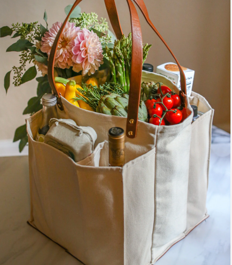 Heavy Canvas Tote Bag | Reusable Multi-Pocket Market Tote CapaBunga®