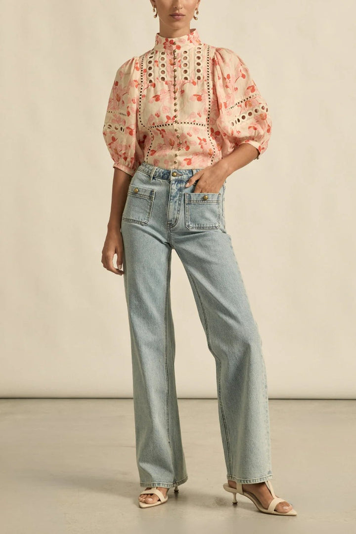 cabaret top - cherry Tulip - Stanleyandstone