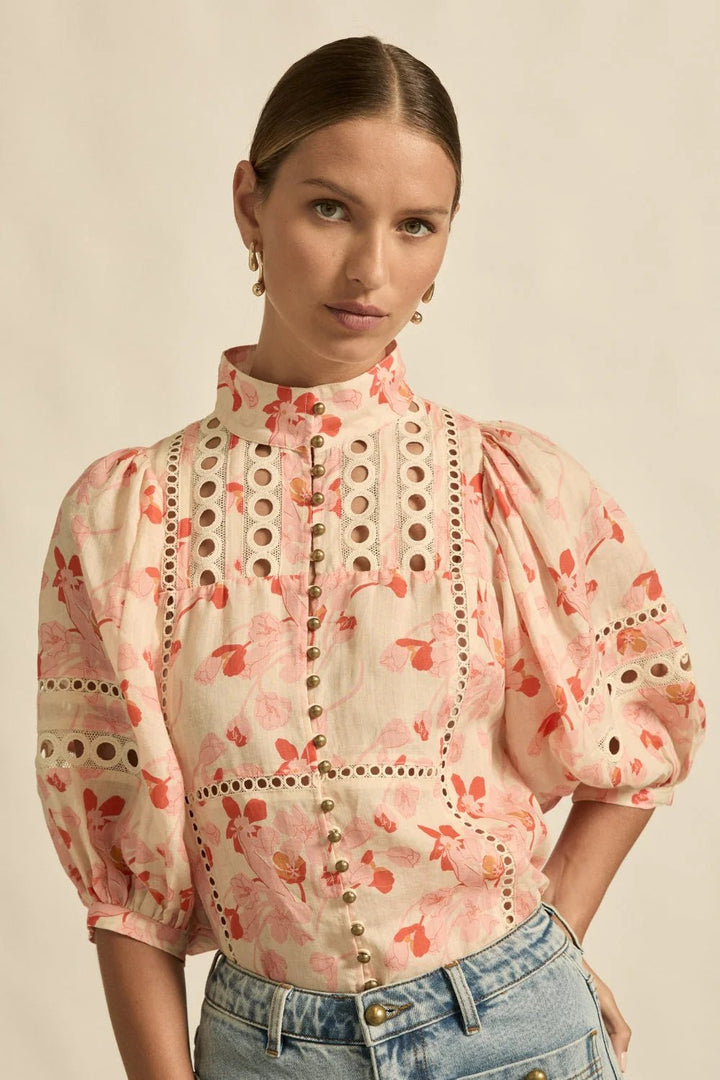 cabaret top - cherry Tulip - Stanleyandstone