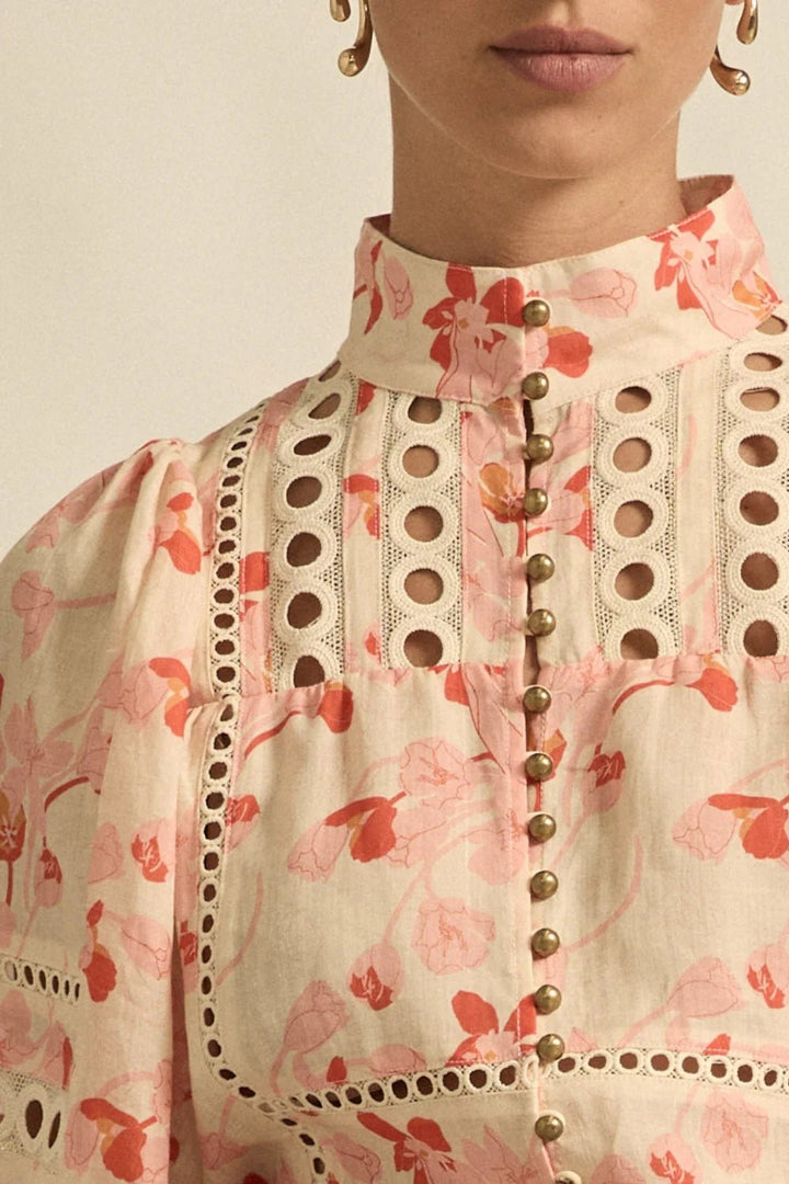 cabaret top - cherry Tulip - Stanleyandstone
