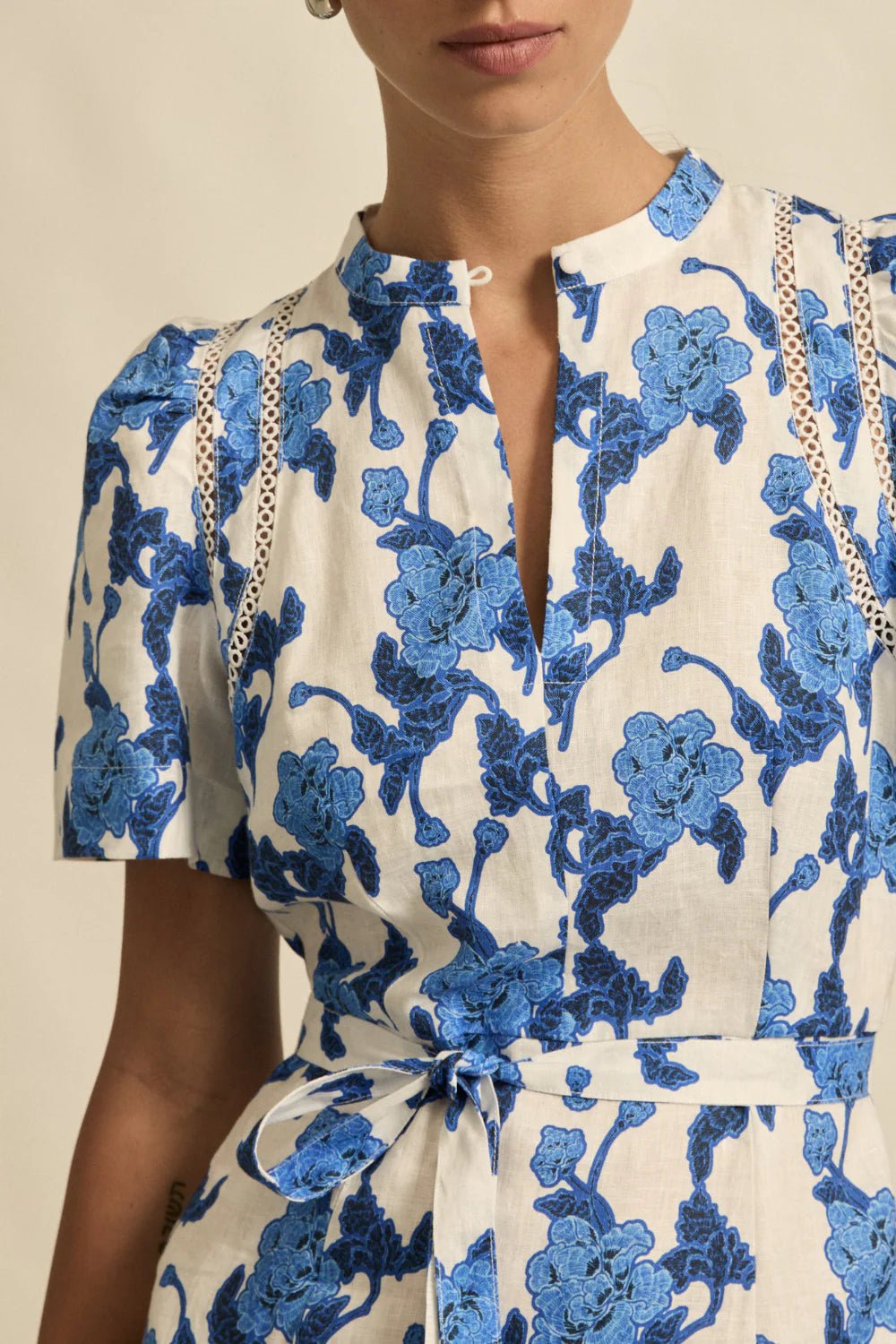 Cable Dress - Azure Bouquet Dresses Zoe Kratzmann