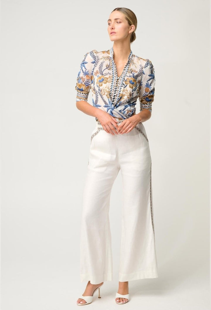 Calantha Cotton Silk Shirt in Golden Medina - Stanleyandstone
