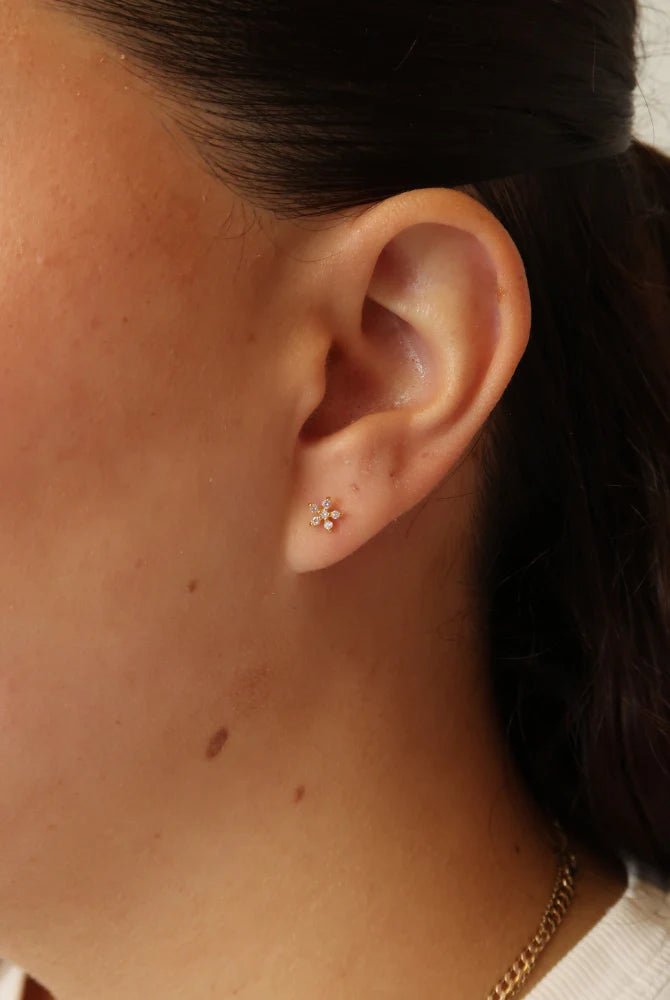Cara Stud Earing Pink -925 Sterling Silver earing Zafino Jewellery