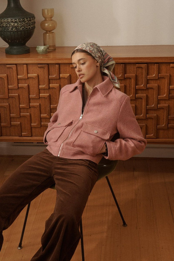 Carla Jacket - Musk Pink jacket Kireina Australia