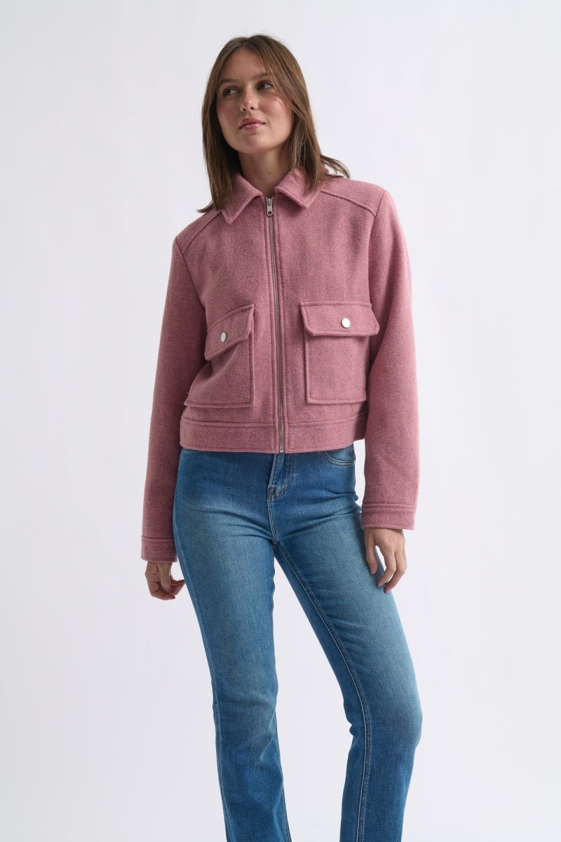 Carla Jacket - Musk Pink jacket Kireina Australia