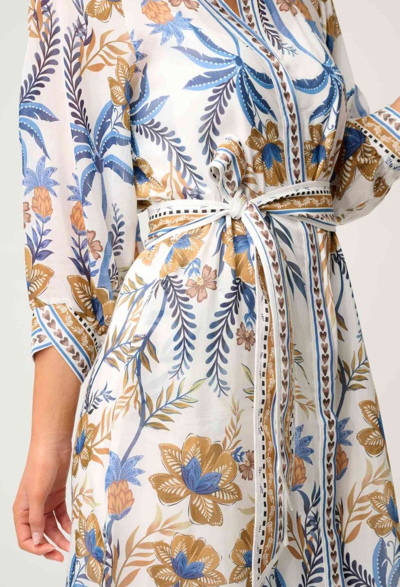 Carmen Cotton Silk Maxi Dress in Golden Medina Dress Once Was