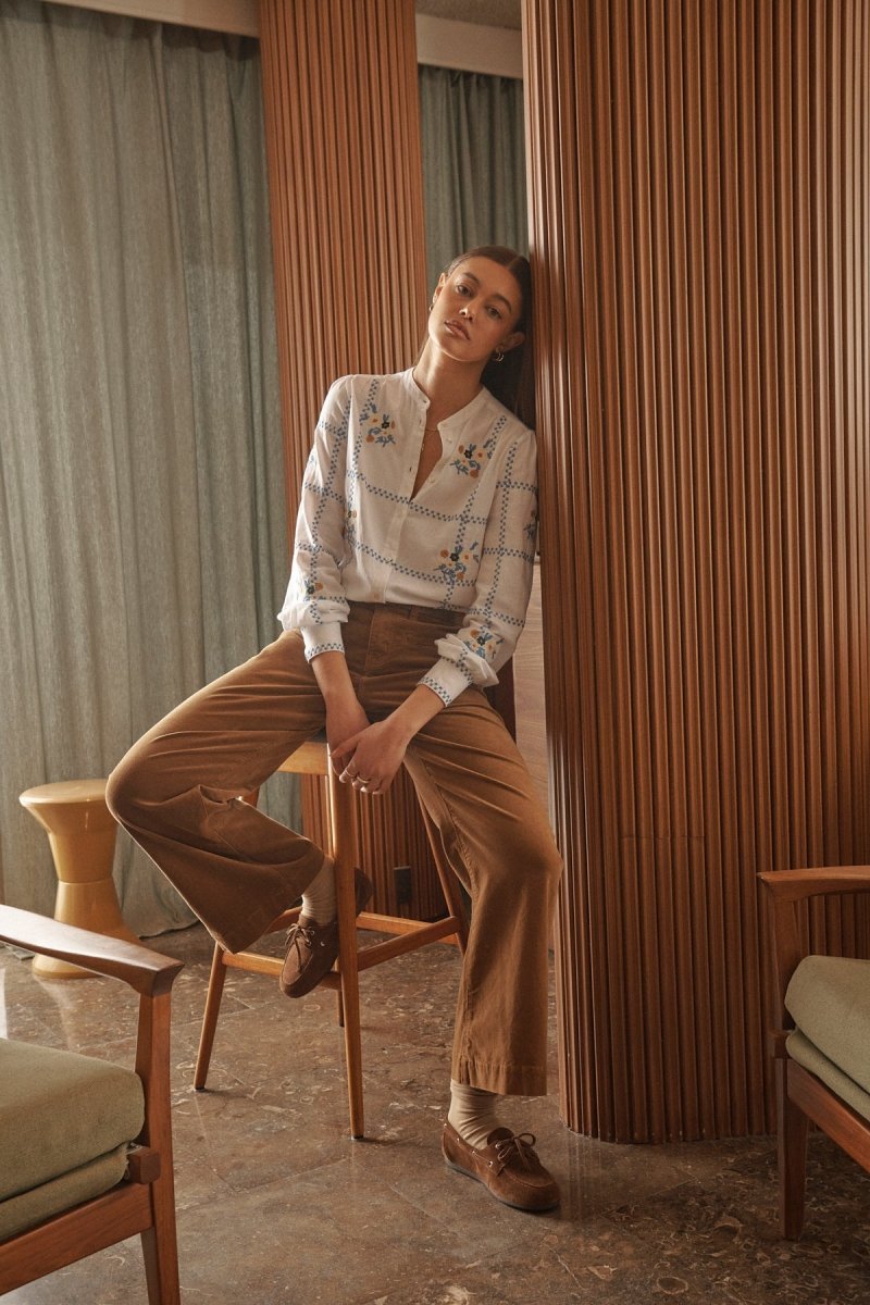 Carol Shirt - Coconut White Blouse Kireina