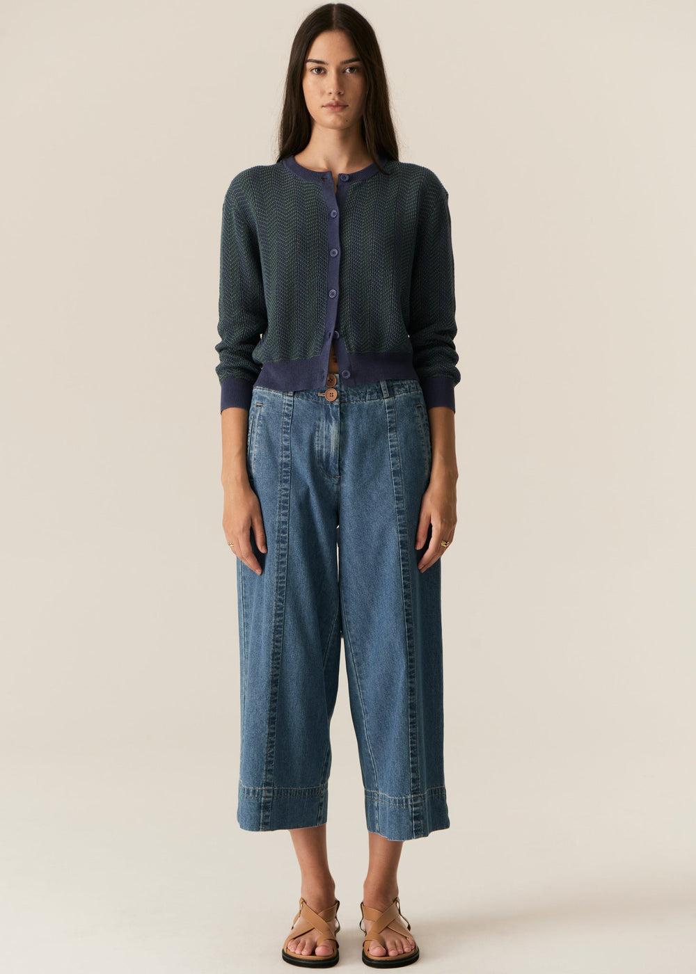 Carsen Crop Denim Pant- Light Wash POL