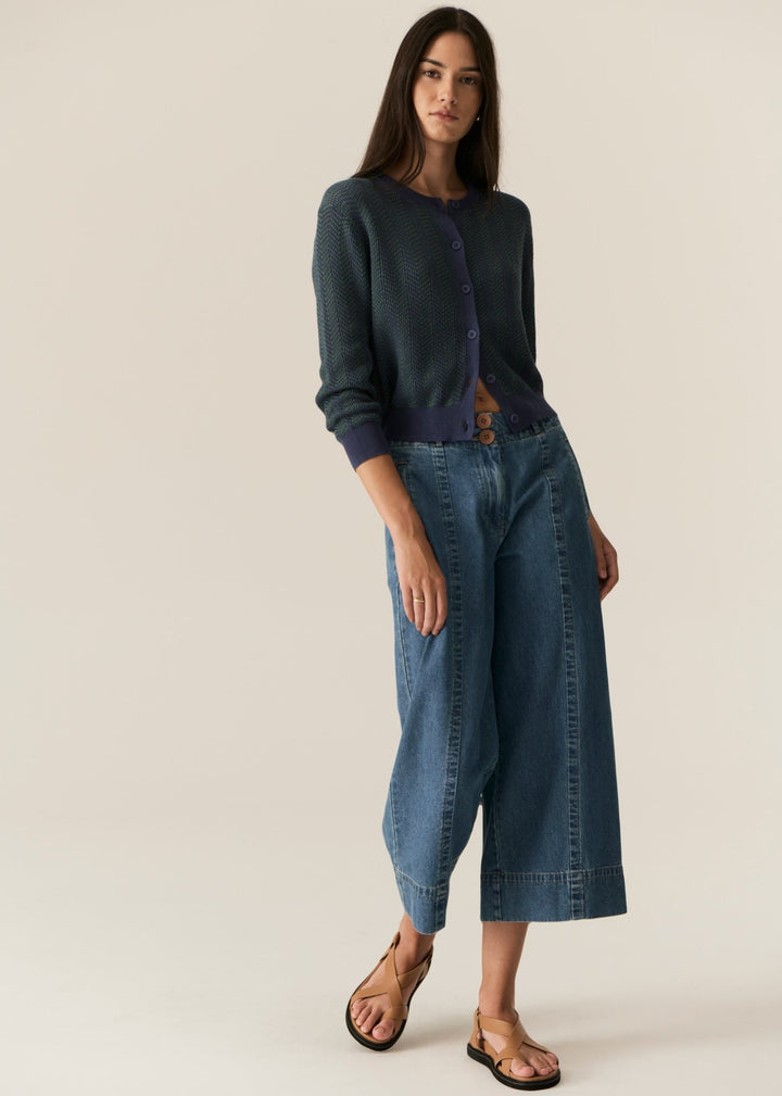 Carsen Crop Denim Pant- Light Wash POL
