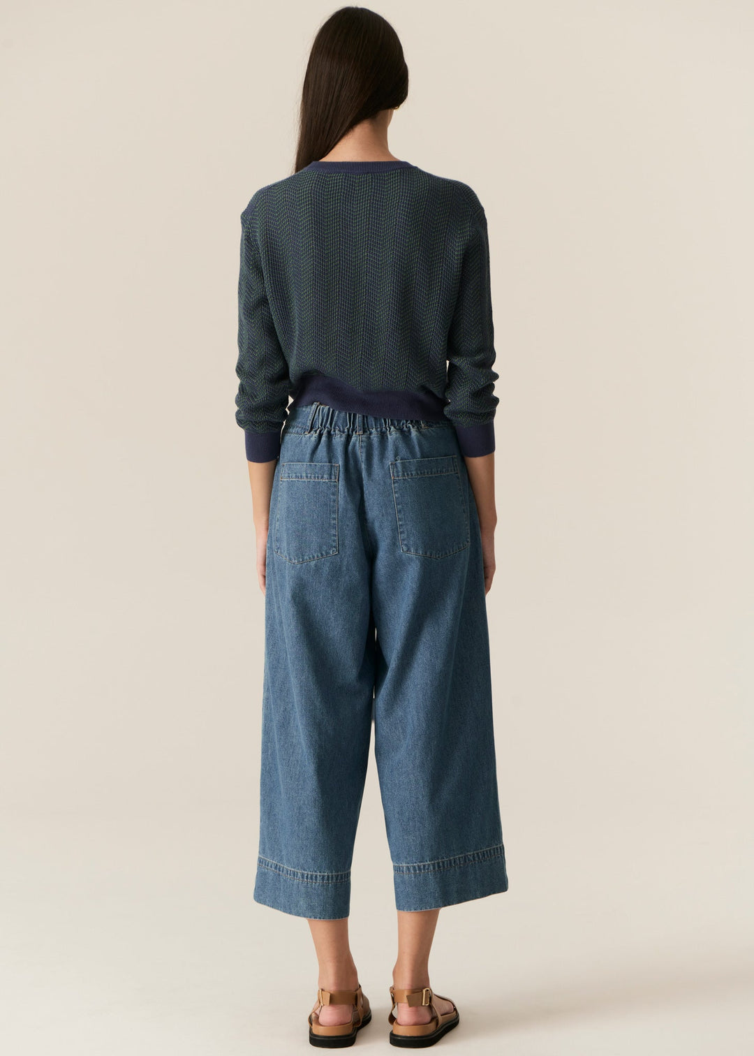 Carsen Crop Denim Pant- Light Wash POL