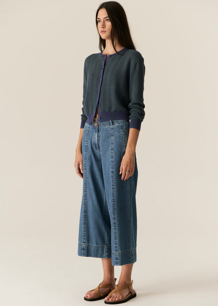 Carsen Crop Denim Pant- Light Wash POL