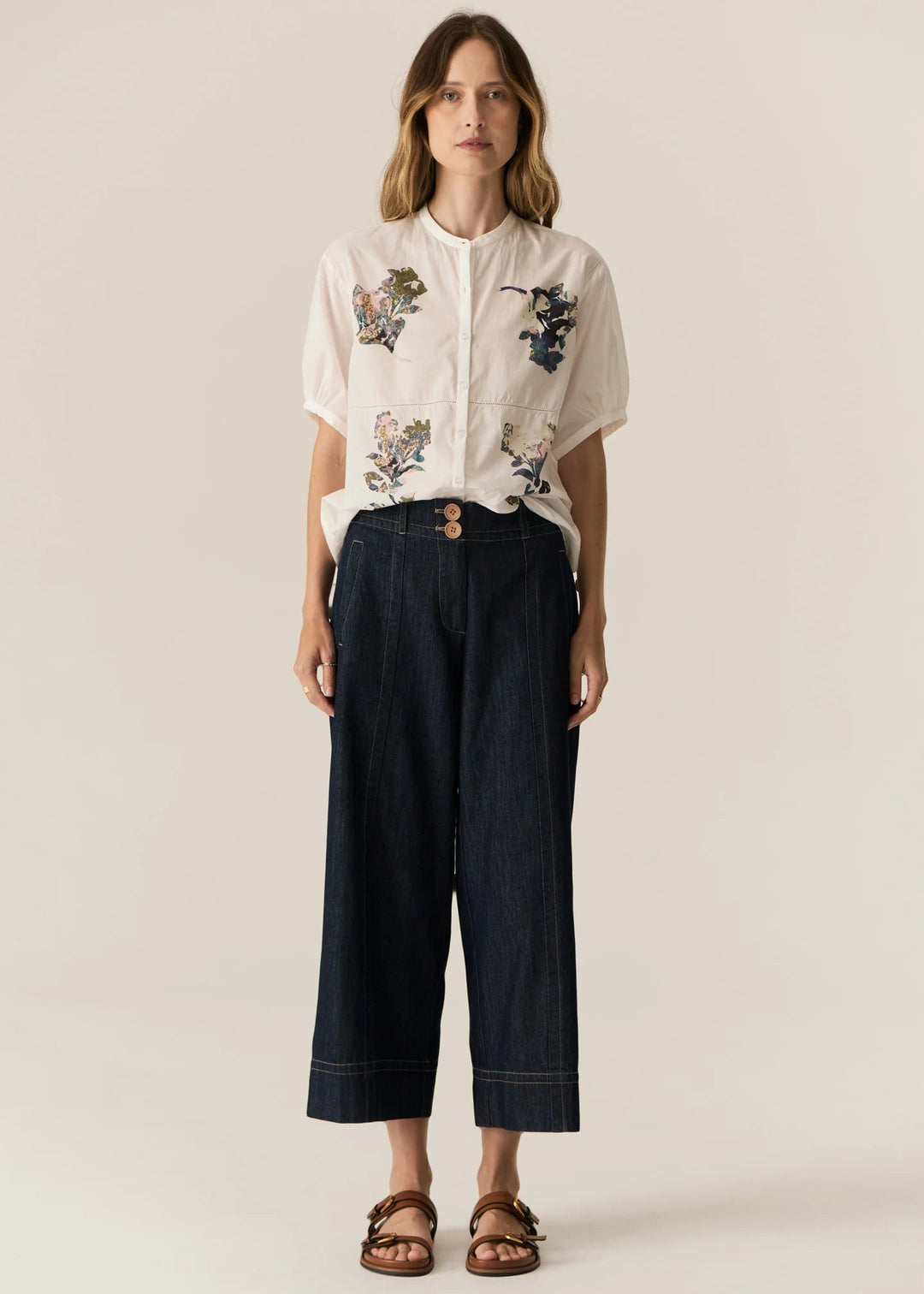 Carsen Crop Pant - Dark Wash Pants POL