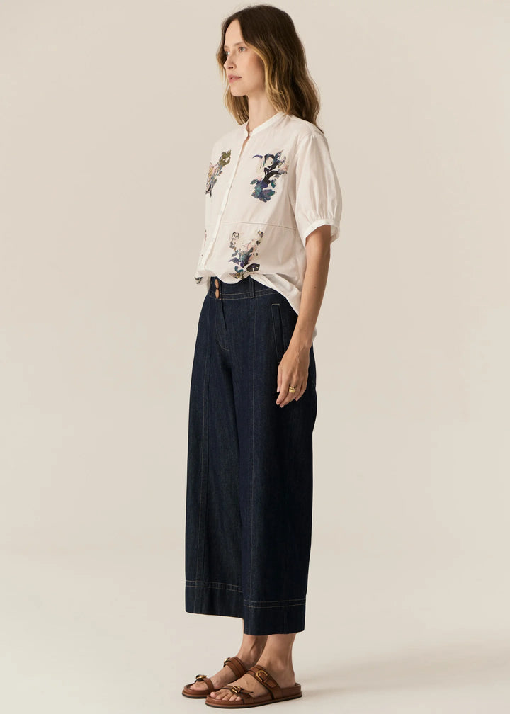Carsen Crop Pant - Dark Wash Pants POL