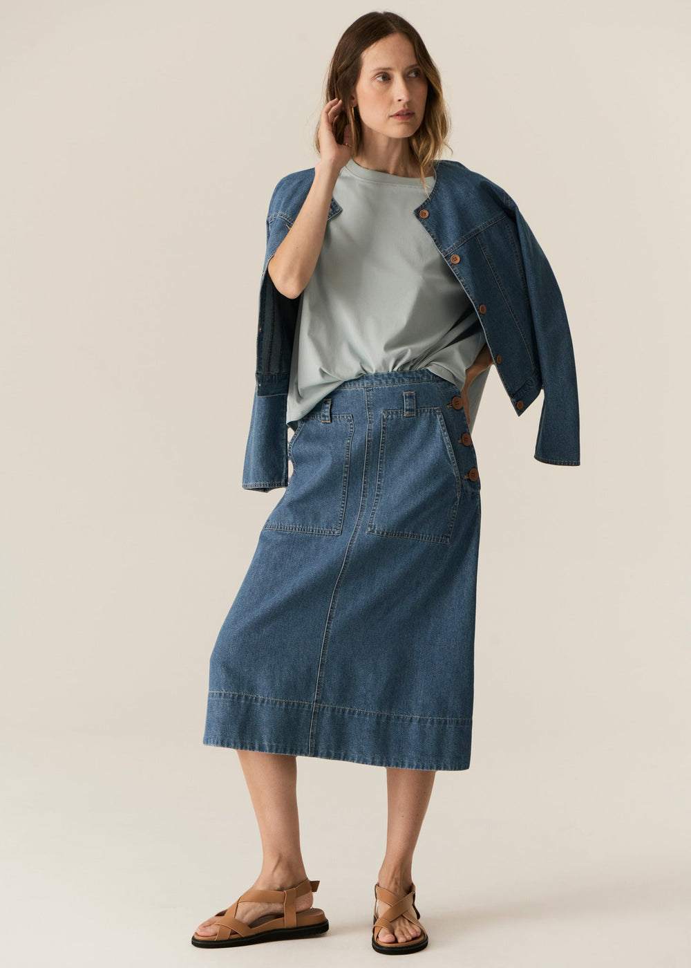 Carsen Denim Jacket - Light Wash POL
