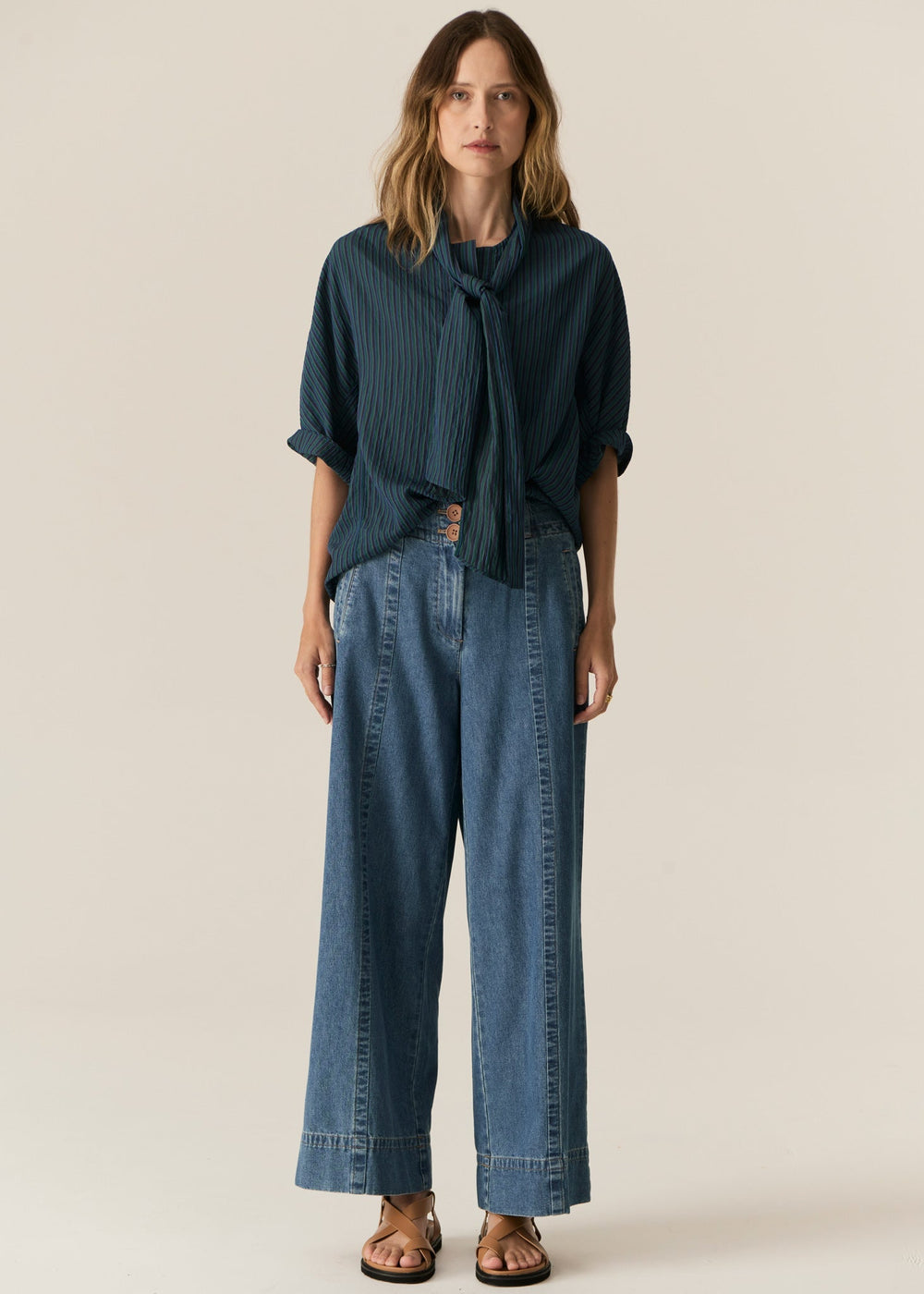 Carsen Full Length Pant - Light Wash POL