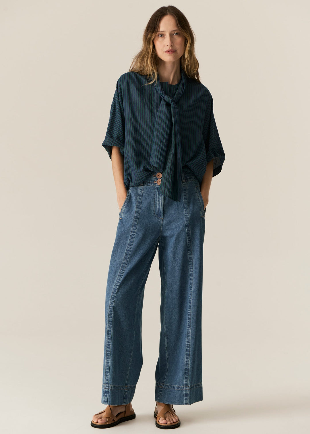 Carsen Full Length Pant - Light Wash POL