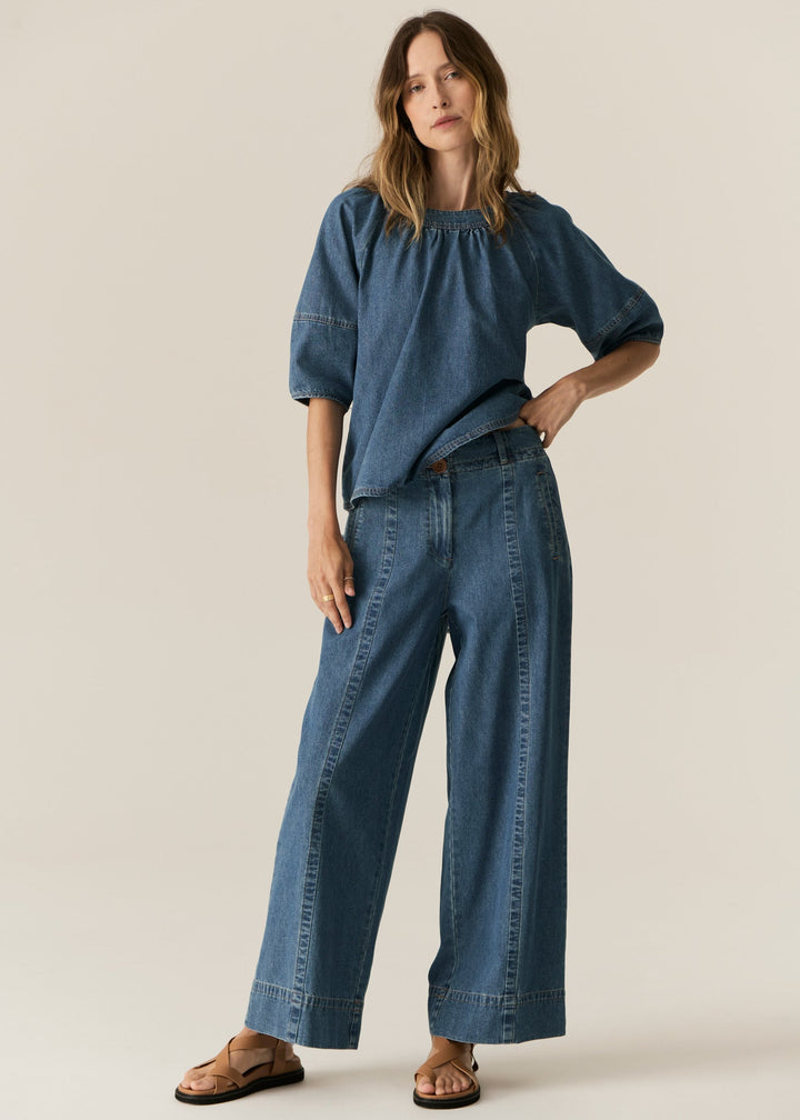 Carsen Full Length Pant - Light Wash POL