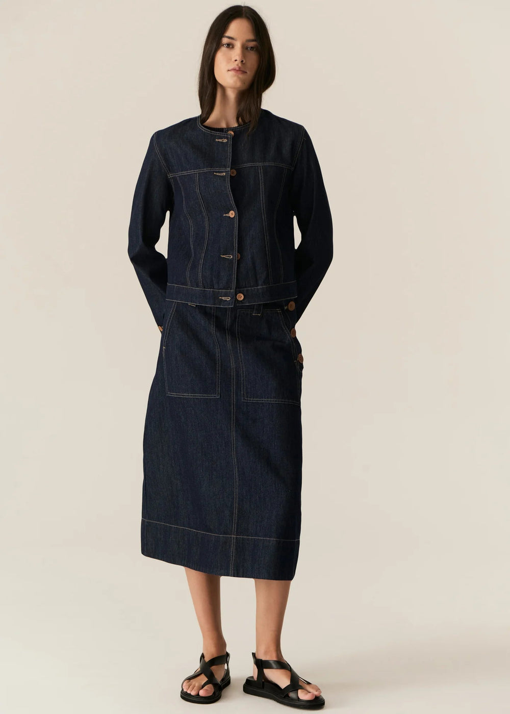 Carsen Jacket - Dark Wash Coats & Jackets POL