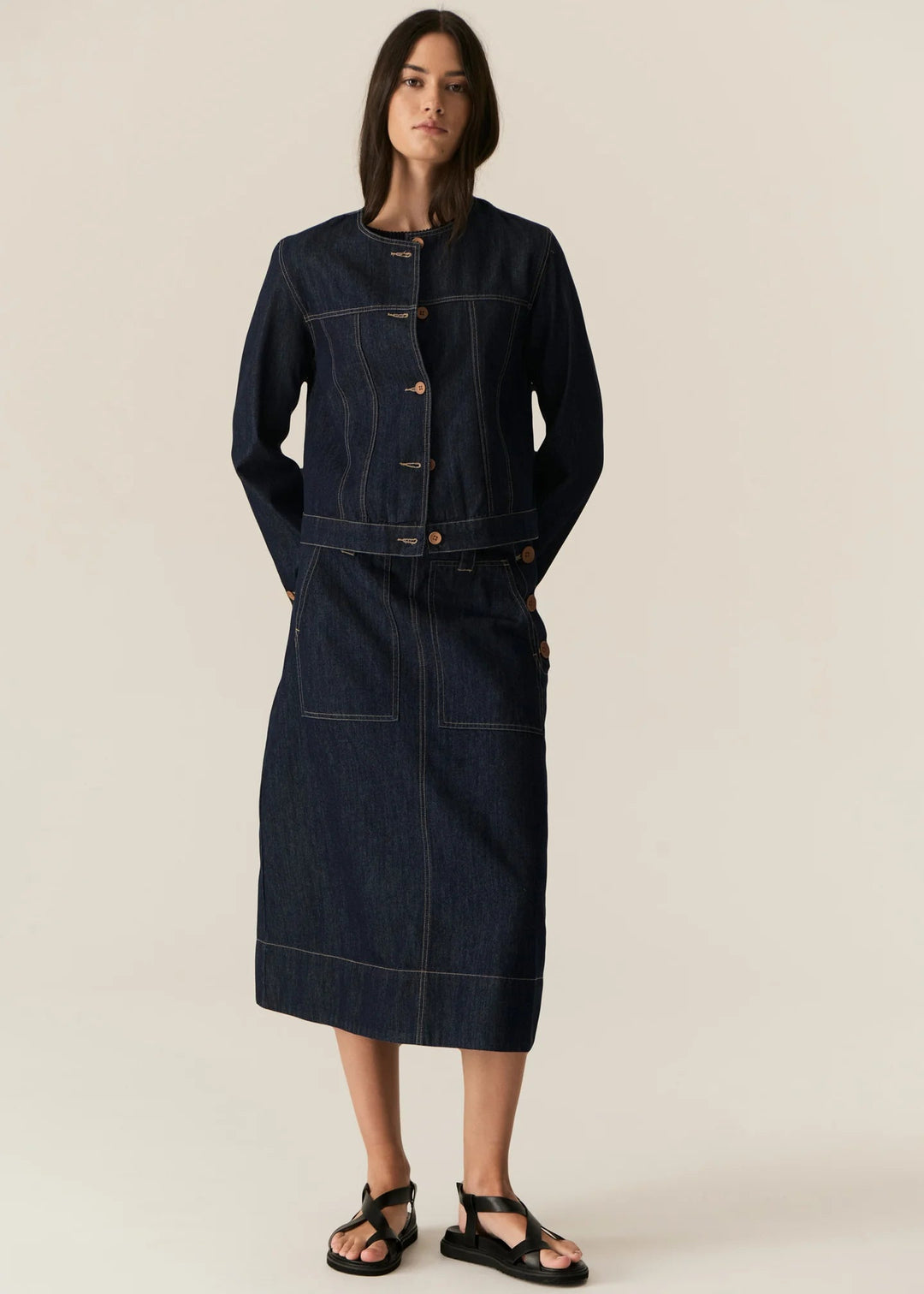 Carsen Jacket - Dark Wash Coats & Jackets POL