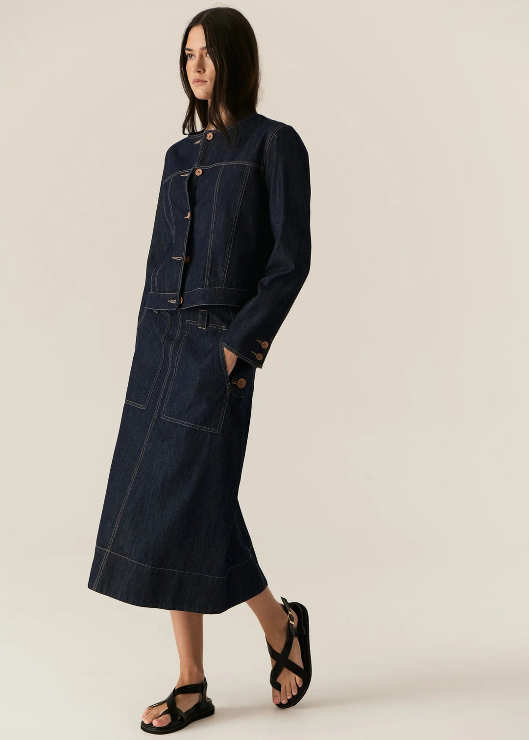 Carsen Jacket - Dark Wash Coats & Jackets POL
