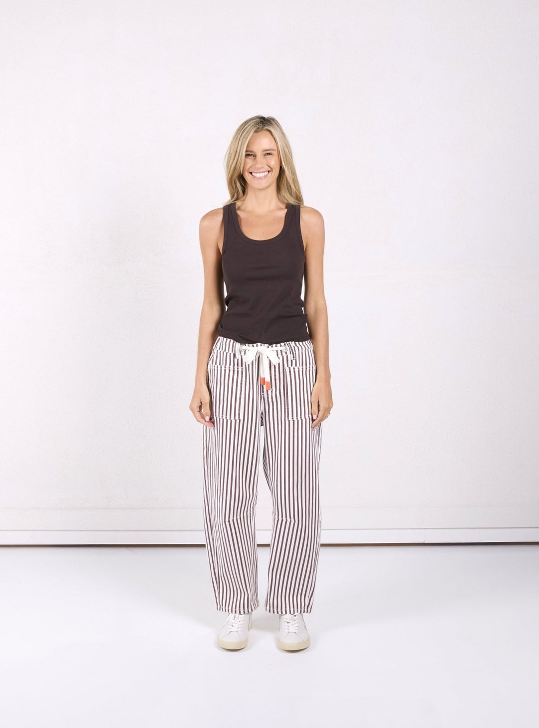 Carter Barrel Jeans - Chocolate Stripe Jeans Monaco Jeans