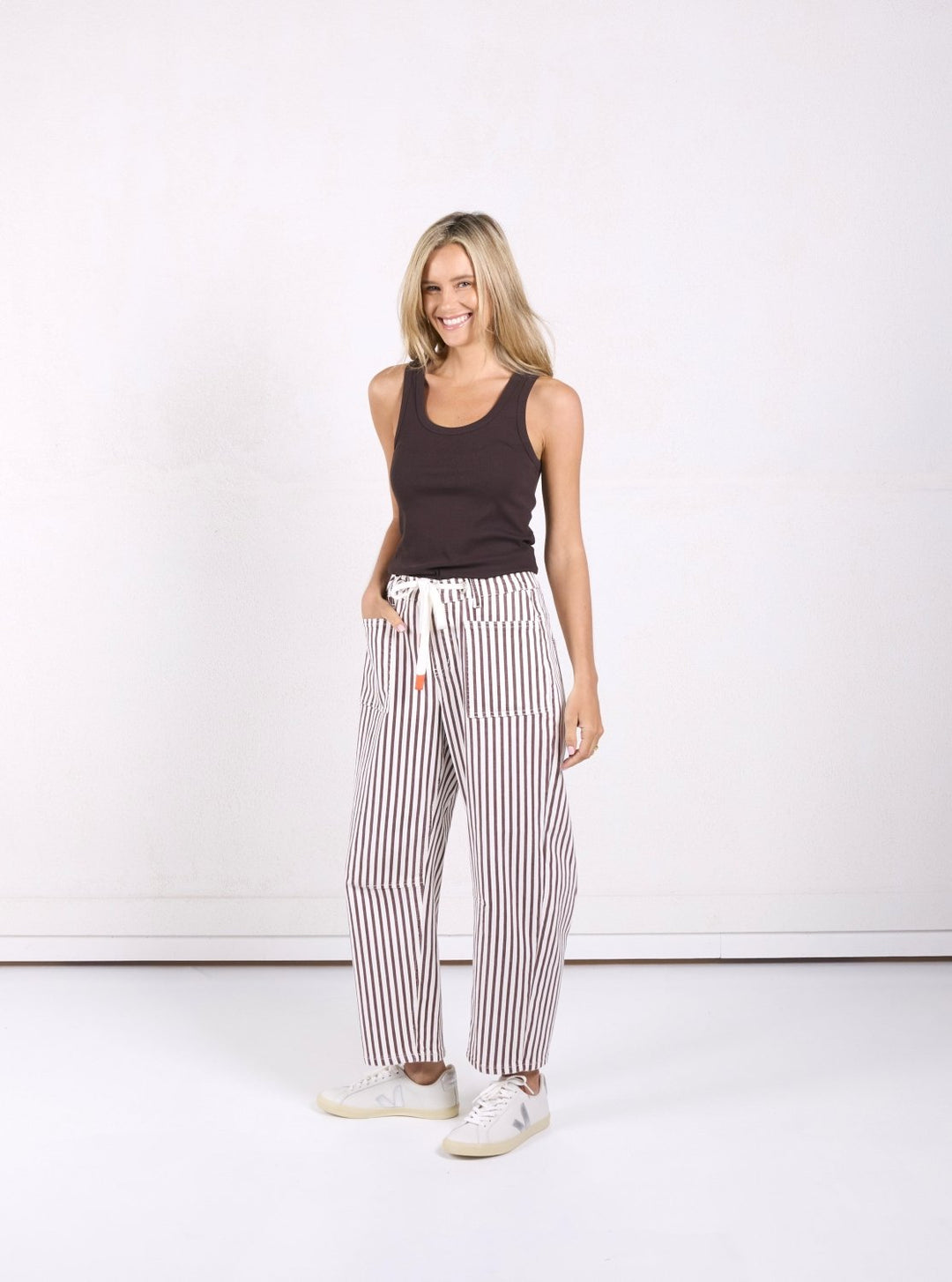 Carter Barrel Jeans - Chocolate Stripe Jeans Monaco Jeans