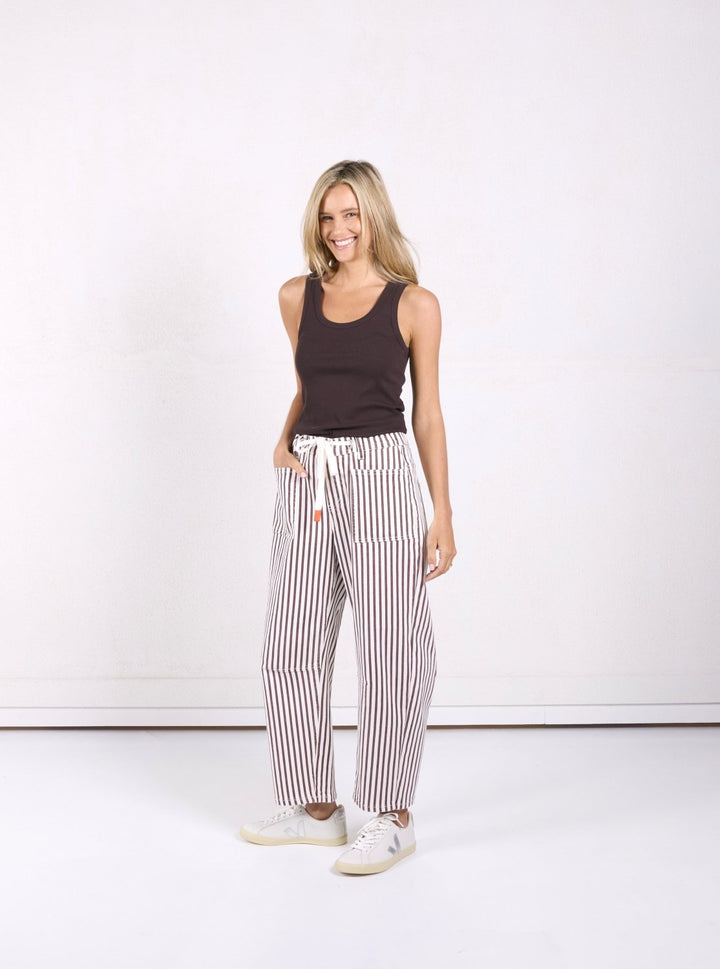 Carter Barrel Jeans - Chocolate Stripe Jeans Monaco Jeans