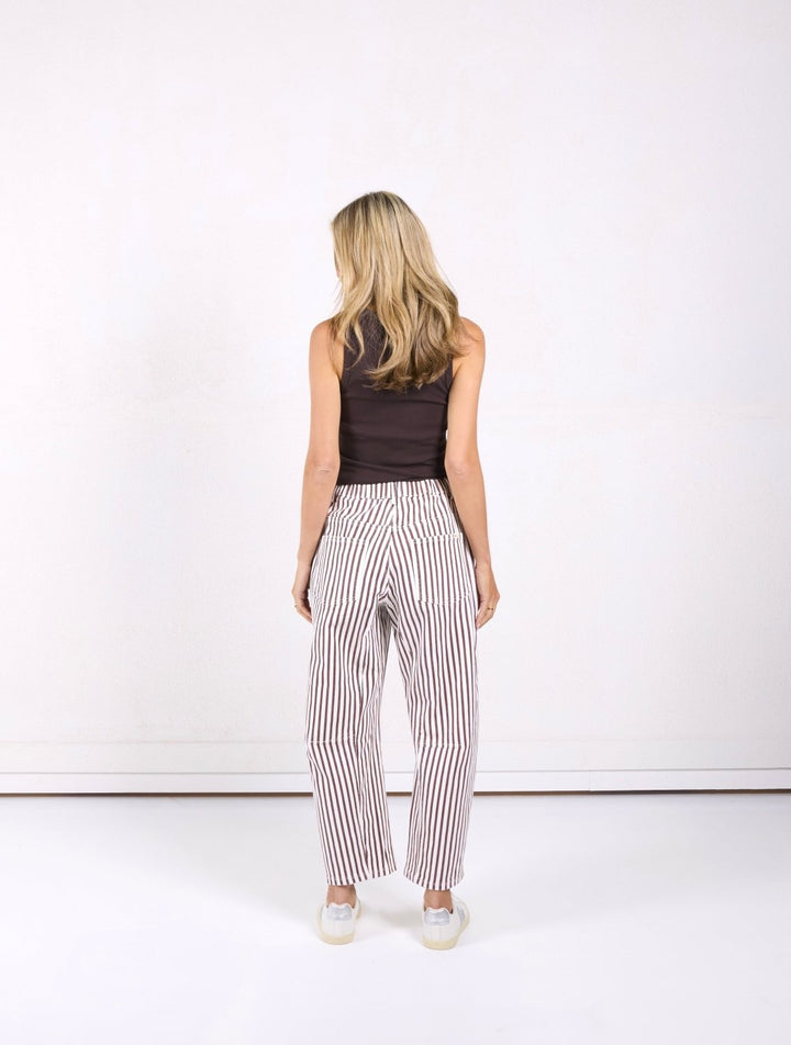 Carter Barrel Jeans - Chocolate Stripe Jeans Monaco Jeans