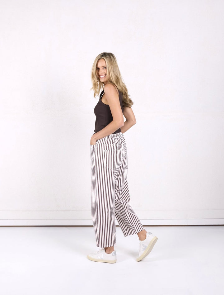 Carter Barrel Jeans - Chocolate Stripe Jeans Monaco Jeans