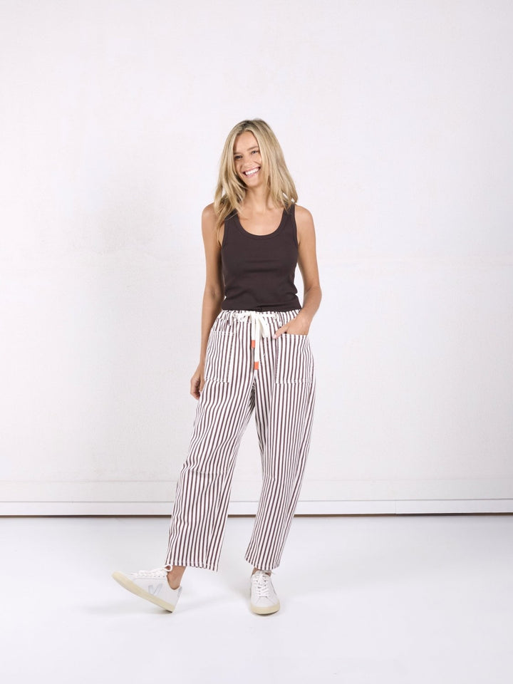 Carter Barrel Jeans - Chocolate Stripe Jeans Monaco Jeans