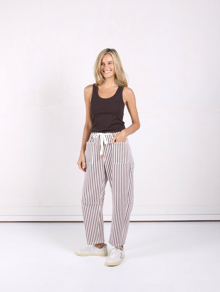 Carter Barrel Jeans - Chocolate Stripe Jeans Monaco Jeans