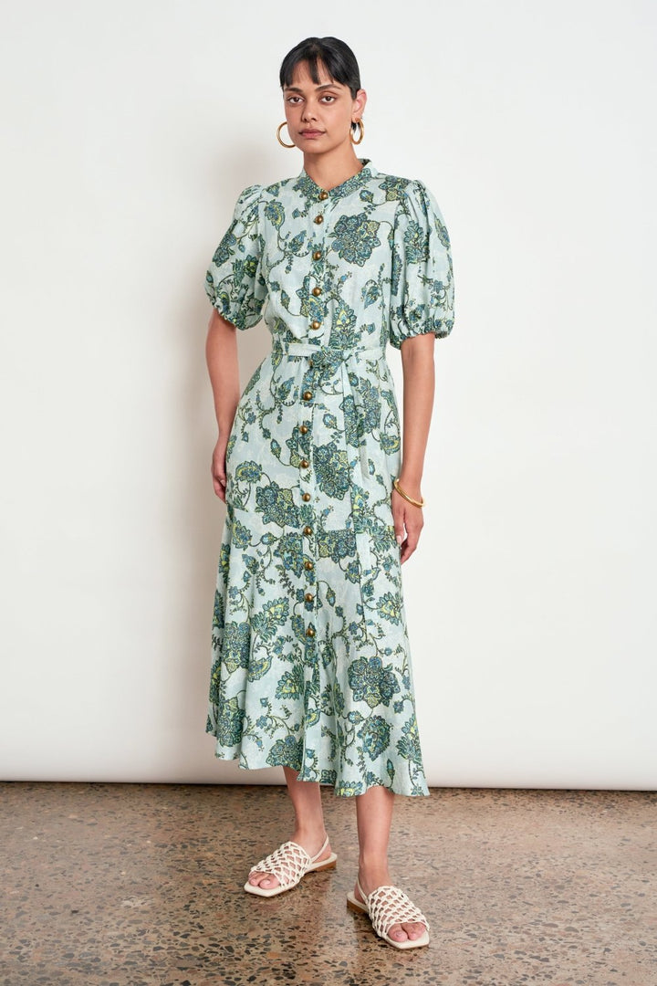cascade dress - fern paisley Dress Zoe Kratzmann