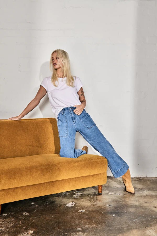 celeste Pant - 70's blue JEANS Kireina