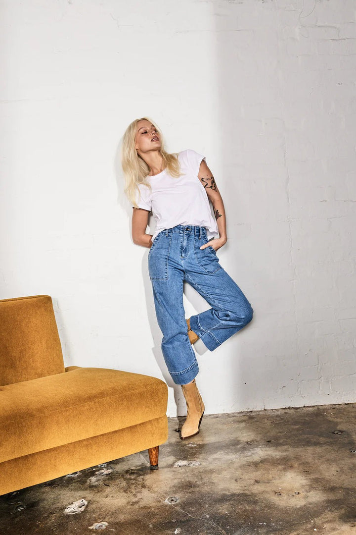 celeste Pant - 70's blue JEANS Kireina