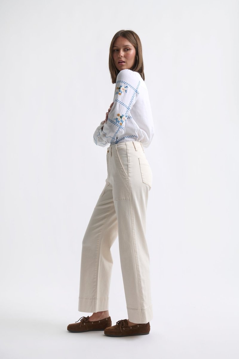 Celeste Pant - Ecru Denim Kireina