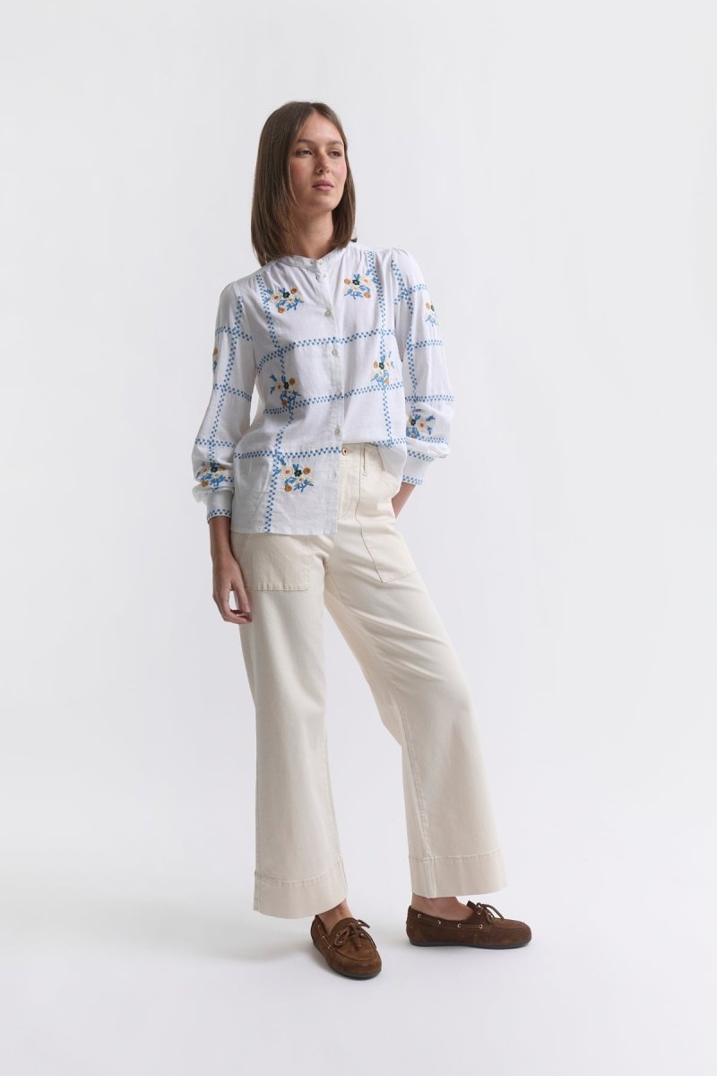 Celeste Pant - Ecru Denim Kireina