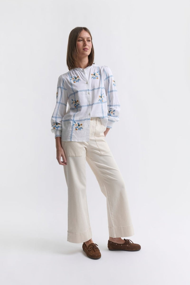 Celeste Pant - Ecru Denim Kireina