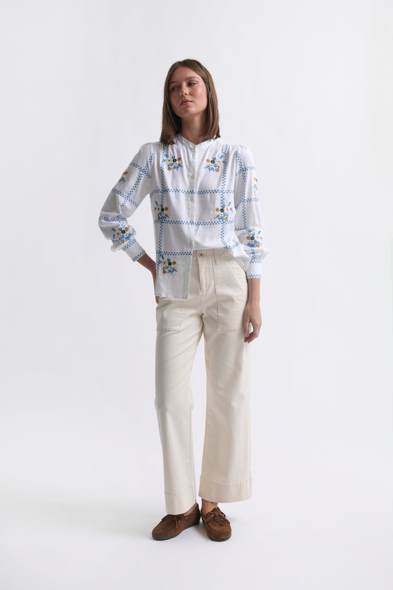 Celeste Pant - Ecru Denim Kireina